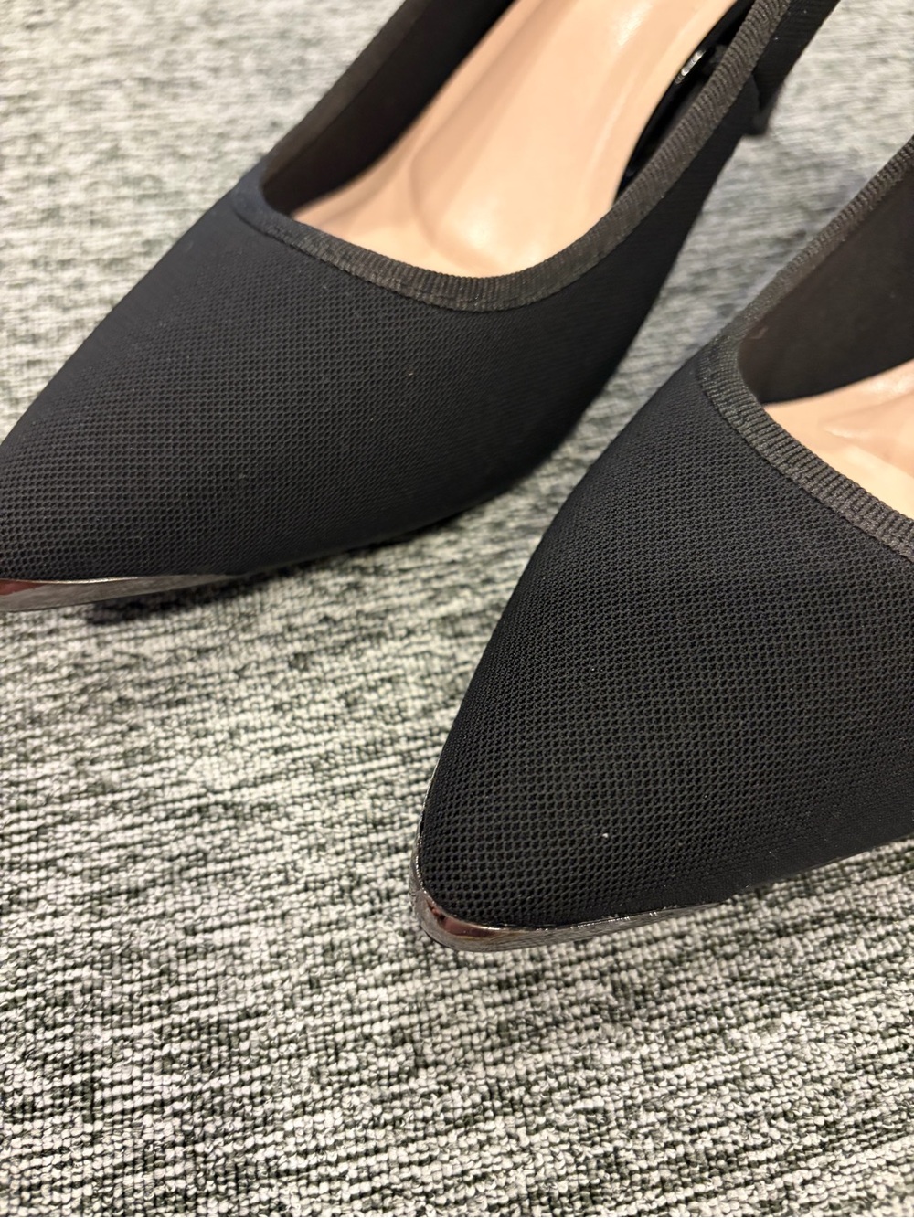 Jones New York Black Pointed Toe Heels - Picture 3 of 5